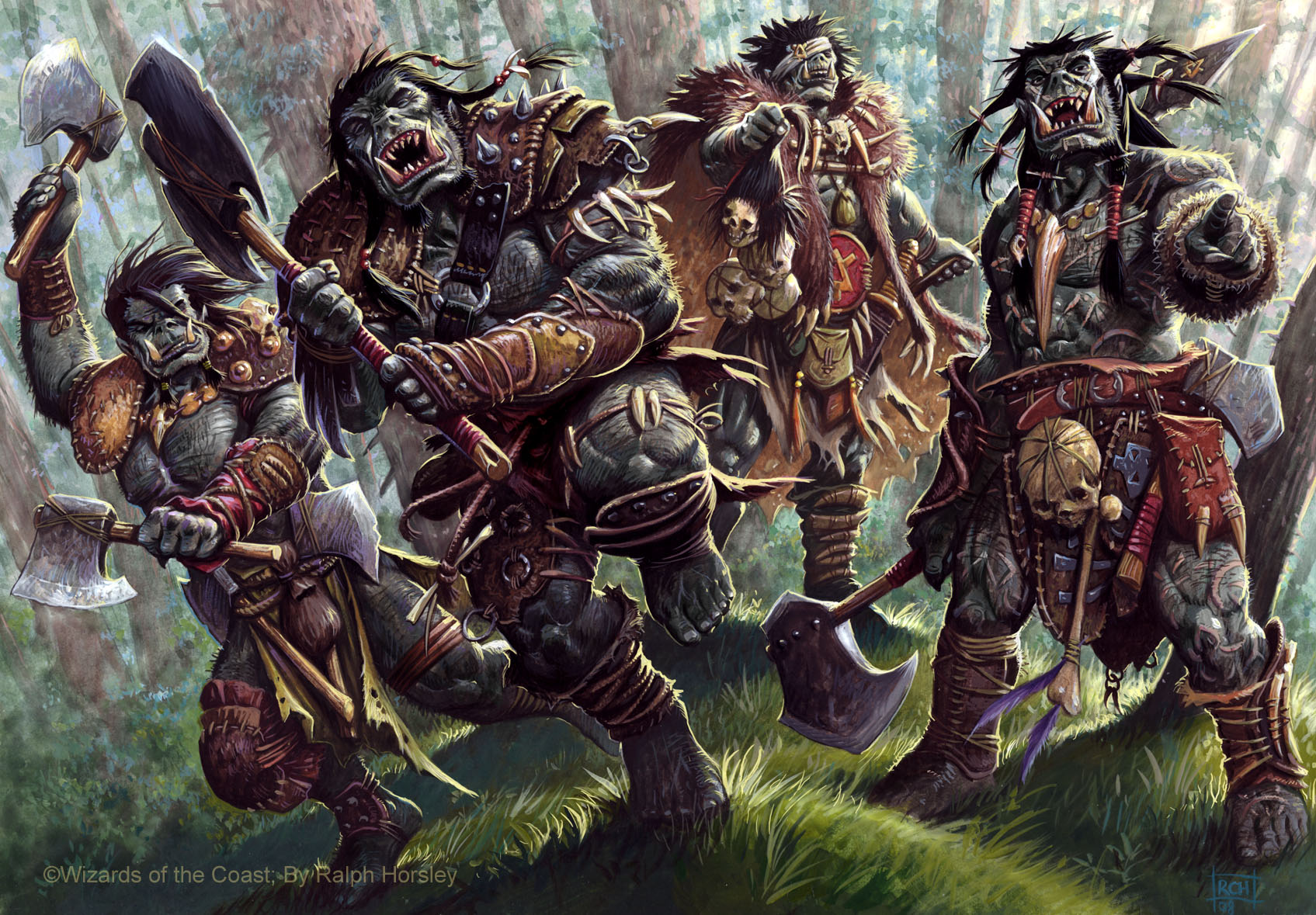orcs in 3rd edition Dungeons and Dragons (2000)
