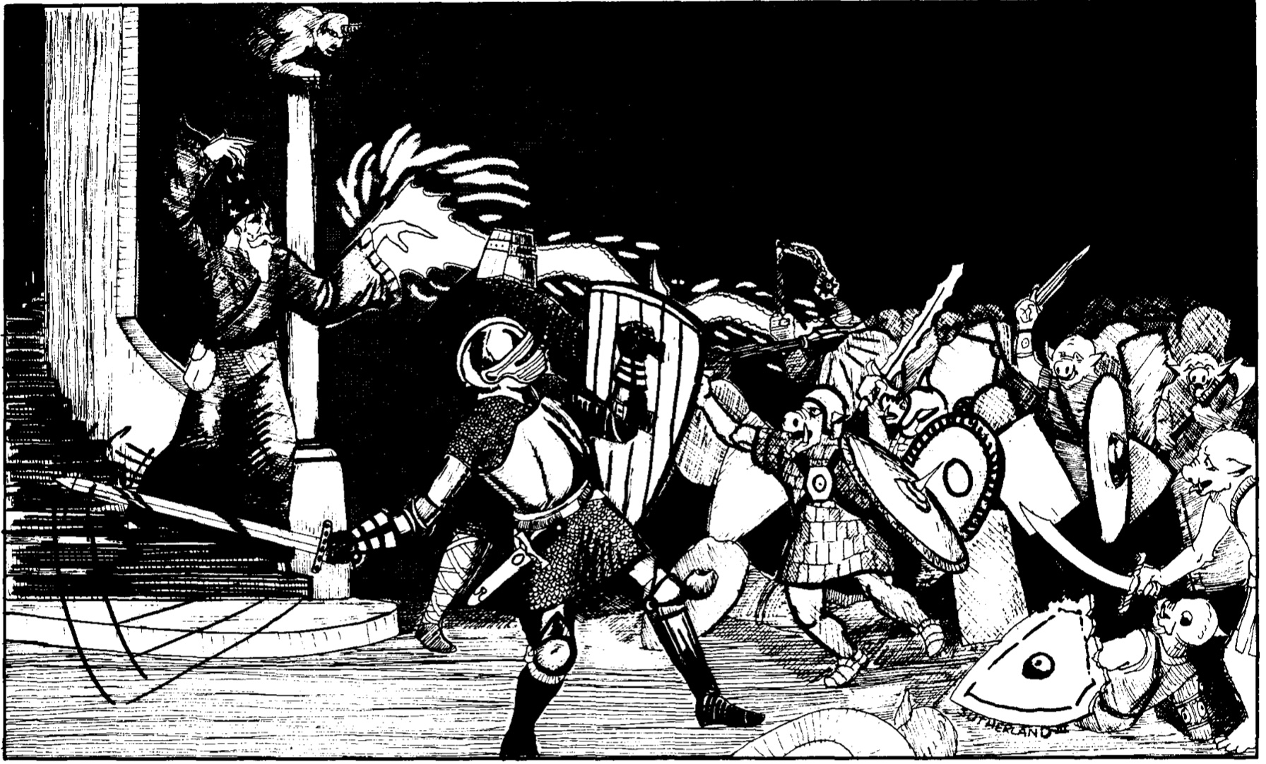 orcs in the first Dungeons and Dragons Basic Set (1977)